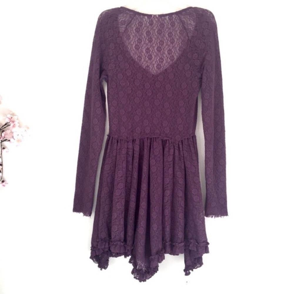 Free People Look Both Ways Sheer Lace Slip Dress - Picture 5 of 6